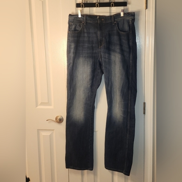 Wrangler Retro Relaxed Boot Stretch Denim Blue Jeans WRT20JH MENS Sze38x36 - Picture 1 of 6